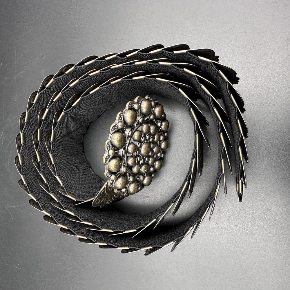 Stretchy Belt Brass Pewter Bohemian Style